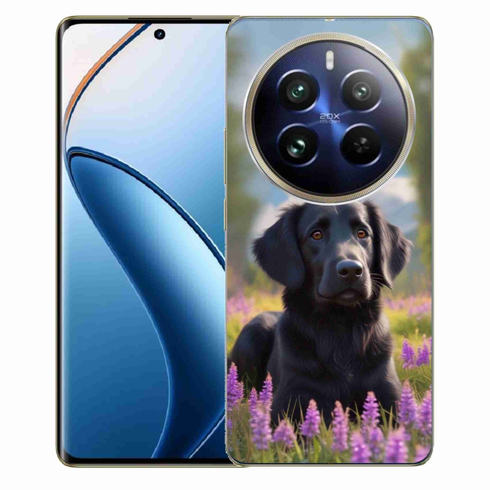 Gélový kryt mmCase na Realme 12 Pro 5G/12 Pro+ 5G - elegantný čierny retriever