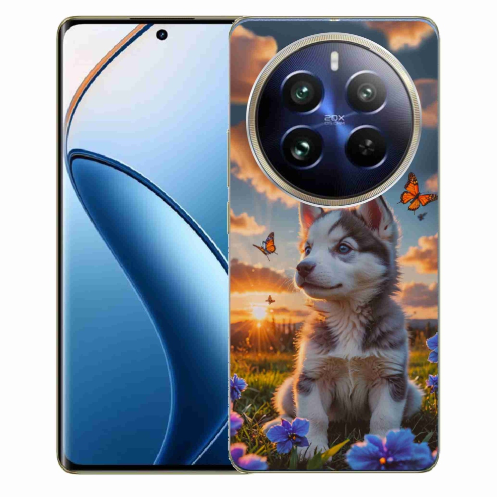 Gélový kryt mmCase na Realme 12 Pro 5G/12 Pro+ 5G - husky pri západe slnka