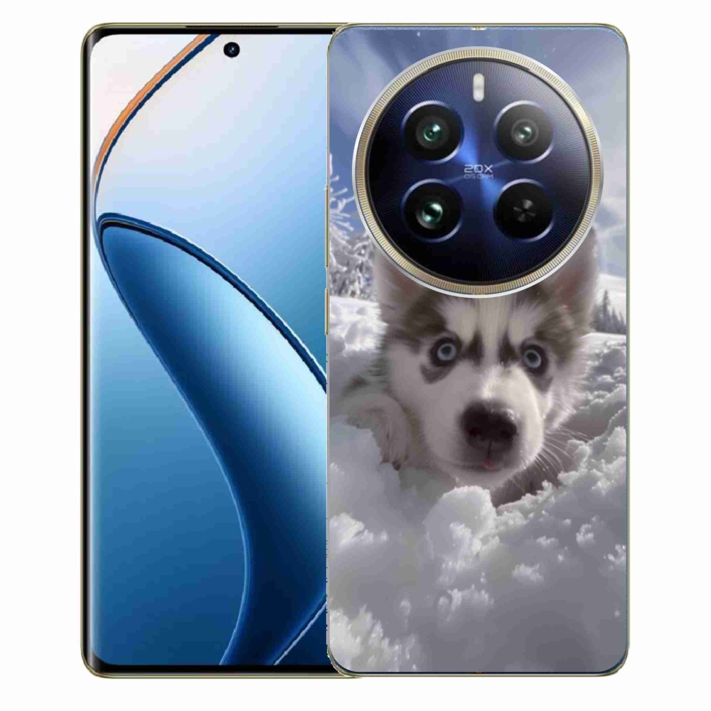 Gélový kryt mmCase na Realme 12 Pro 5G/12 Pro+ 5G - husky v snehu