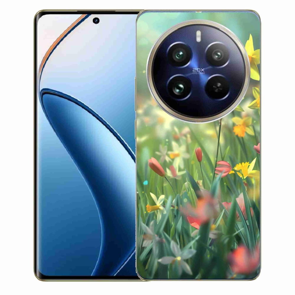 Gélový kryt mmCase na Realme 12 Pro 5G/12 Pro+ 5G - jarné kvety