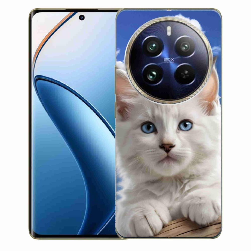 Gélový kryt mmCase na Realme 12 Pro 5G/12 Pro+ 5G - mačiatko a oblaky