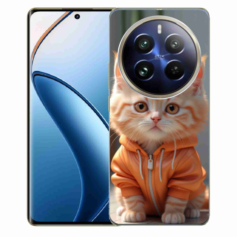 Gélový kryt mmCase na Realme 12 Pro 5G/12 Pro+ 5G - mačiatko v mikine