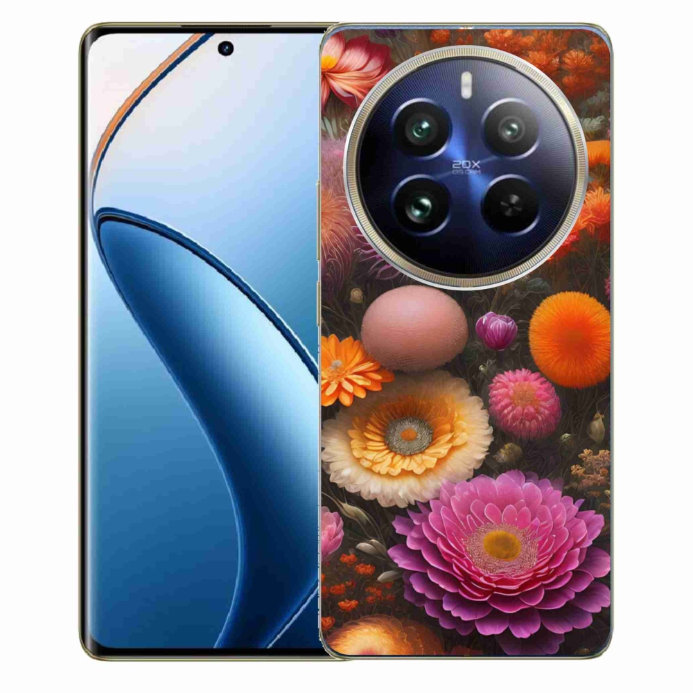 Gélový kryt mmCase na Realme 12 Pro 5G/12 Pro+ 5G - kvetinová kompozícia