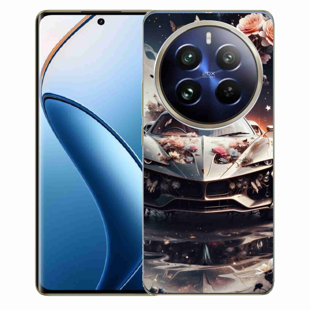 Gélový kryt mmCase na Realme 12 Pro 5G/12 Pro+ 5G - kvetinové športové vozidlo