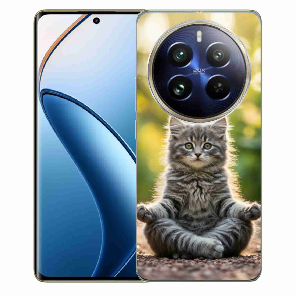 Gélový kryt mmCase na Realme 12 Pro 5G/12 Pro+ 5G - meditujúce mačiatko