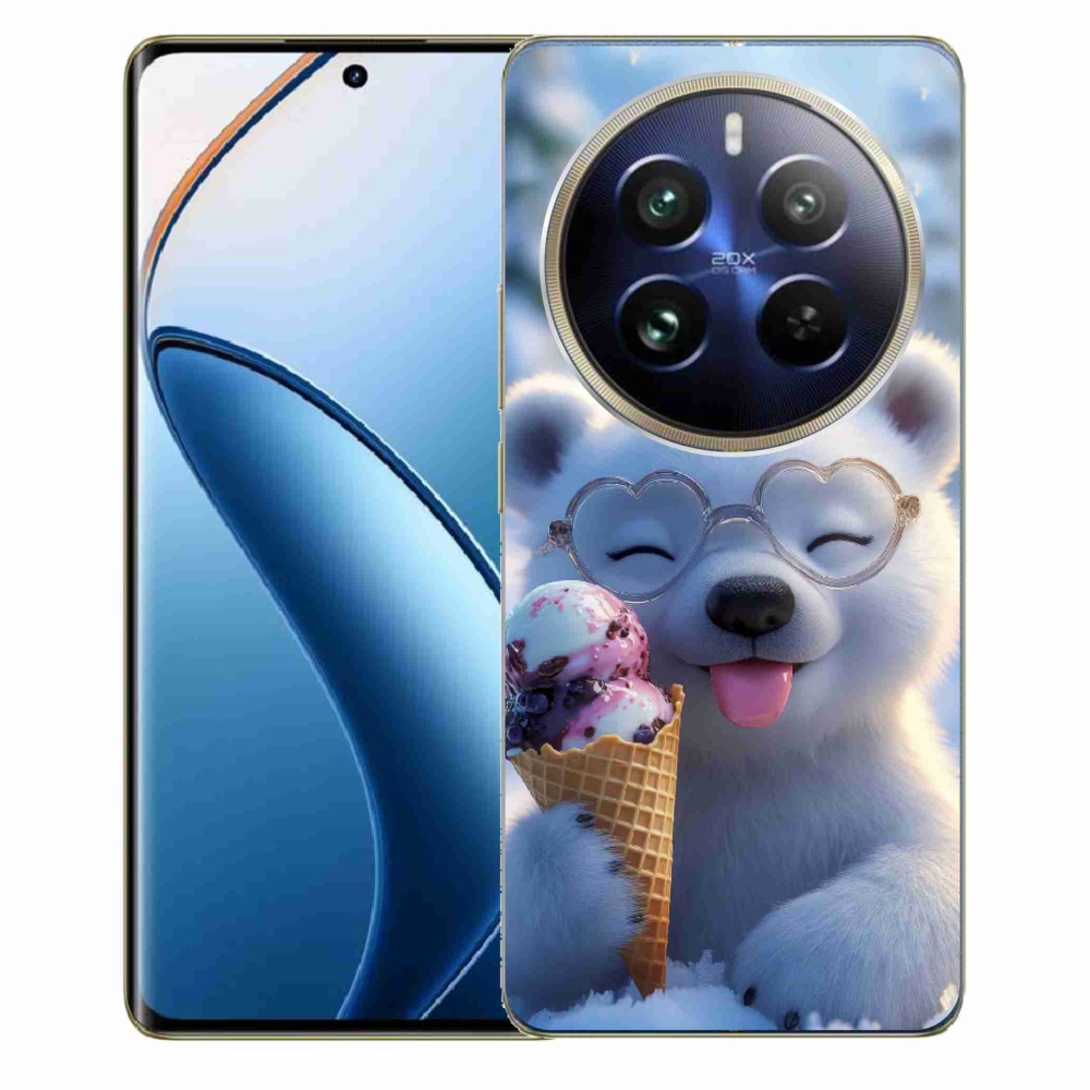Gélový kryt mmCase na Realme 12 Pro 5G/12 Pro+ 5G - medvedík so zmrzlinou