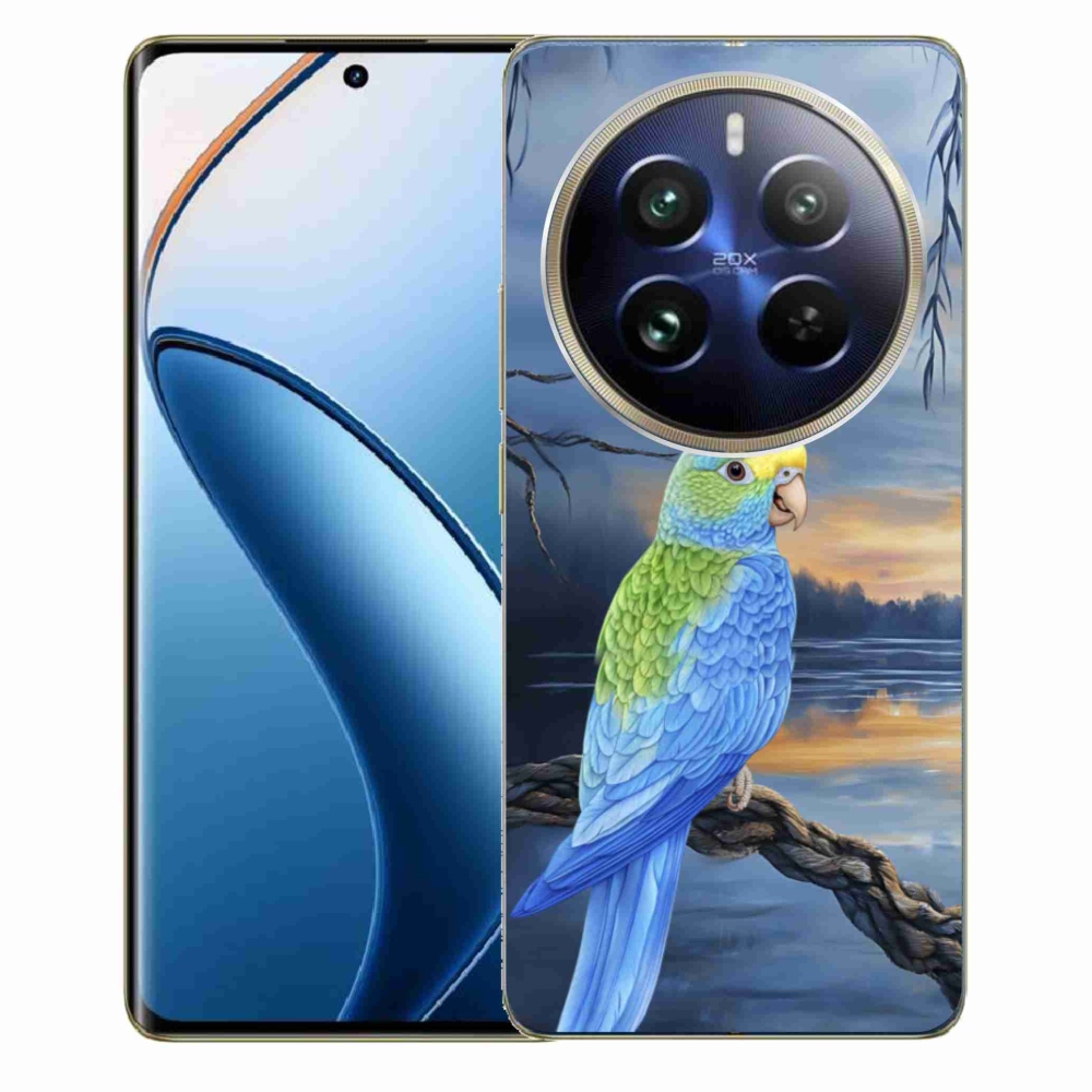 Gélový kryt mmCase na Realme 12 Pro 5G/12 Pro+ 5G - modrý papagáj