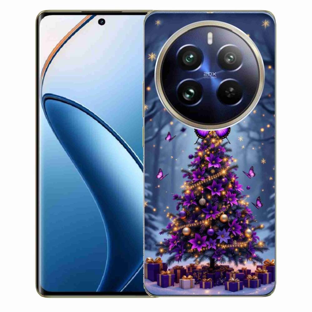 Gélový kryt mmCase na Realme 12 Pro 5G/12 Pro+ 5G - motýlí vianočný stromček
