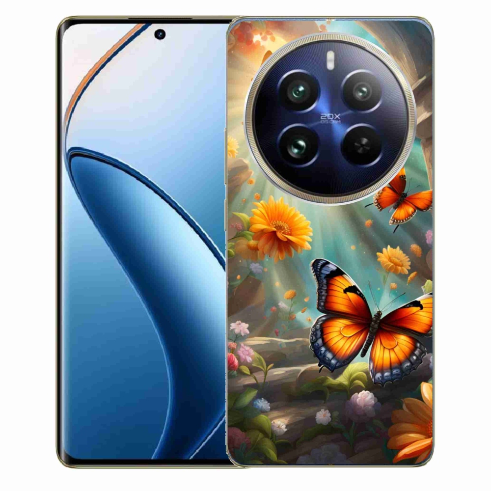 Gélový kryt mmCase na Realme 12 Pro 5G/12 Pro+ 5G - motýlia záhrada 2