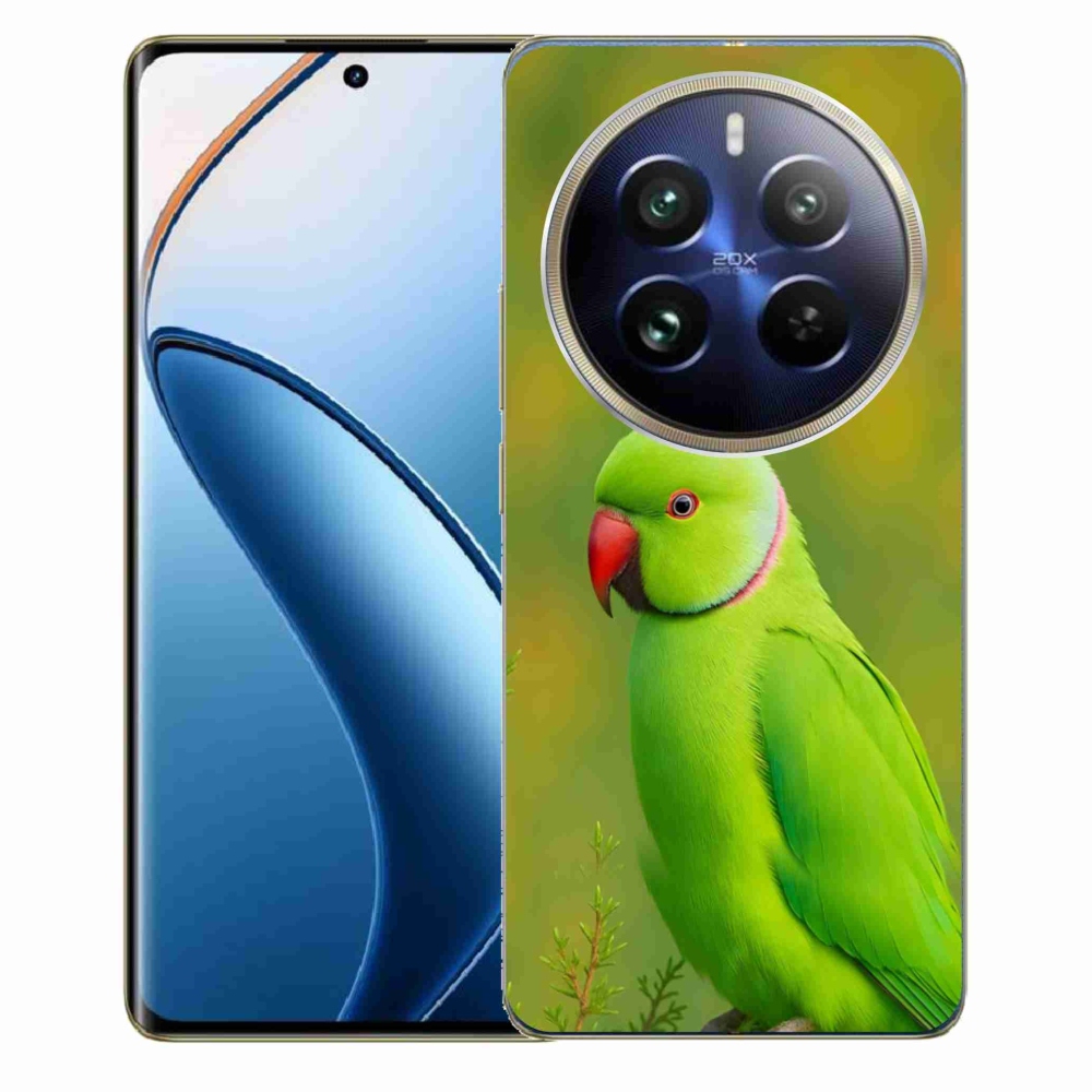 Gélový kryt mmCase na Realme 12 Pro 5G/12 Pro+ 5G - papagáj alexander 2