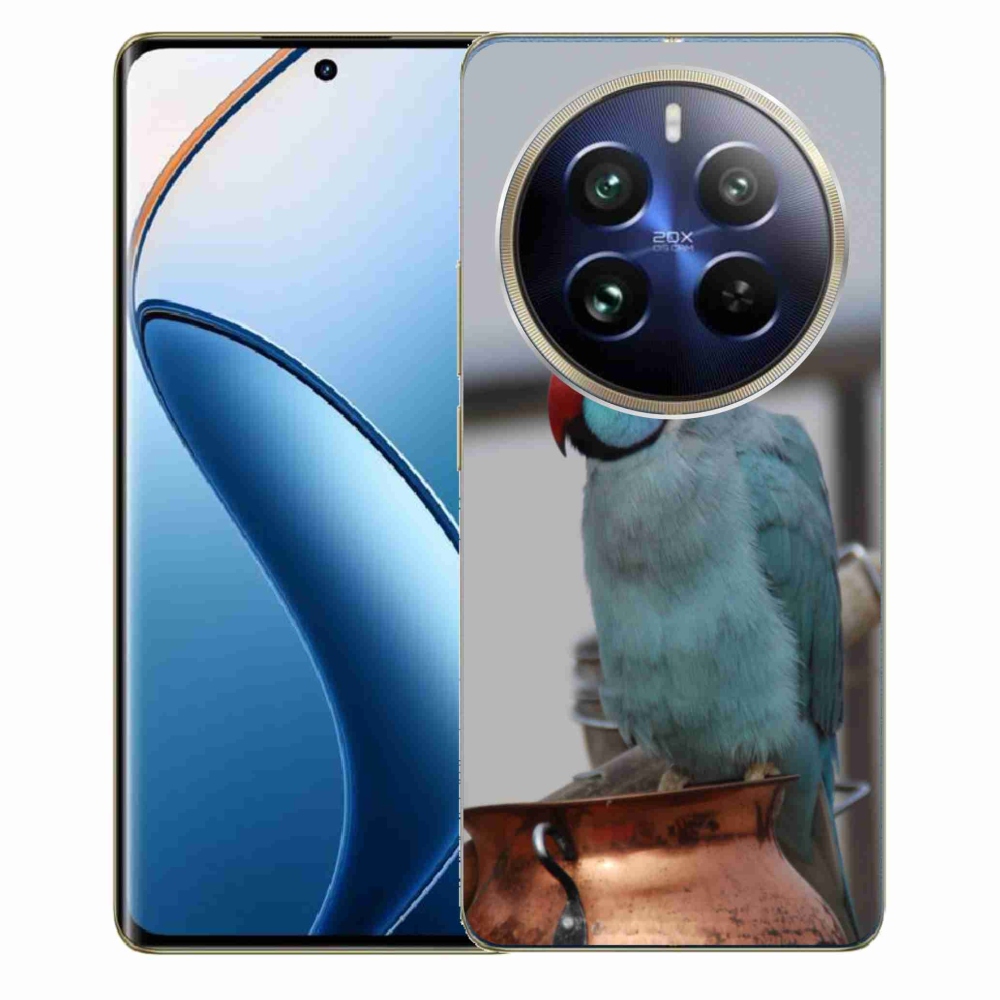 Gélový kryt mmCase na Realme 12 Pro 5G/12 Pro+ 5G - papagáj alender modrý