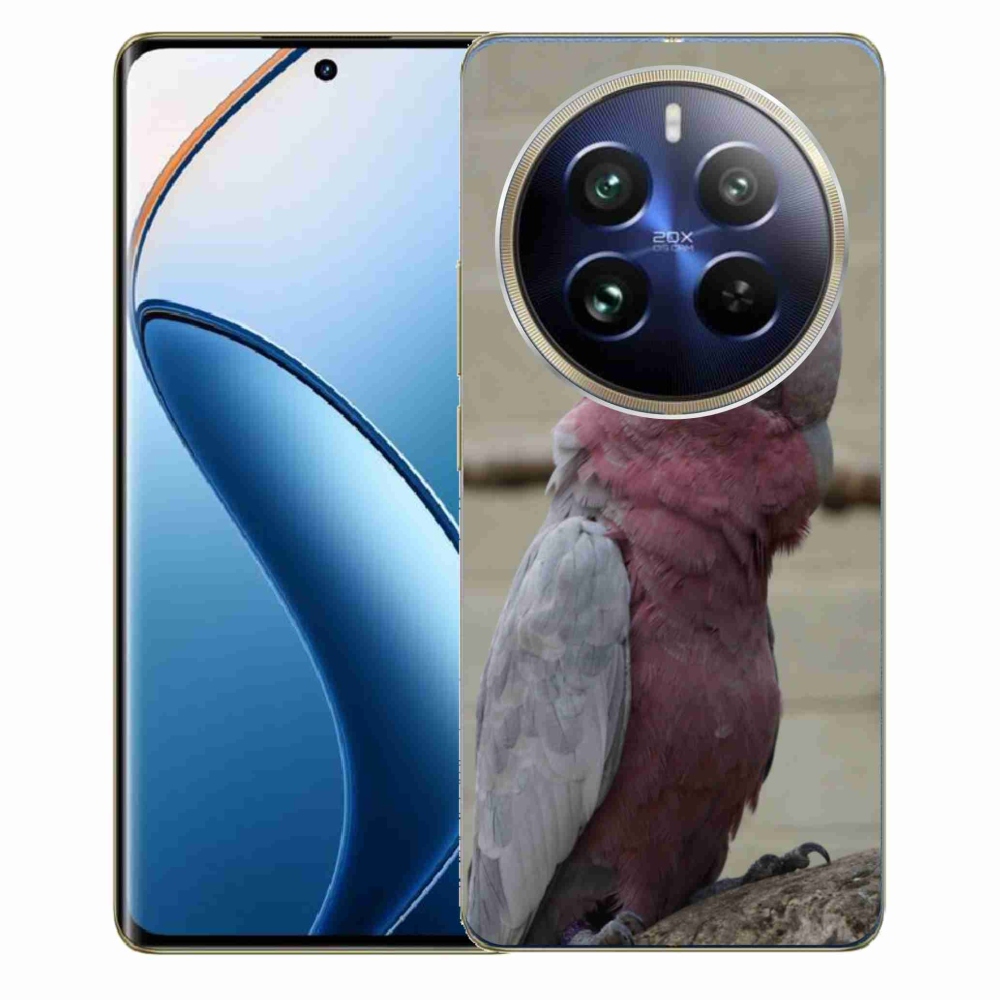 Gélový kryt mmCase na Realme 12 Pro 5G/12 Pro+ 5G - papagáj kakadu ružový