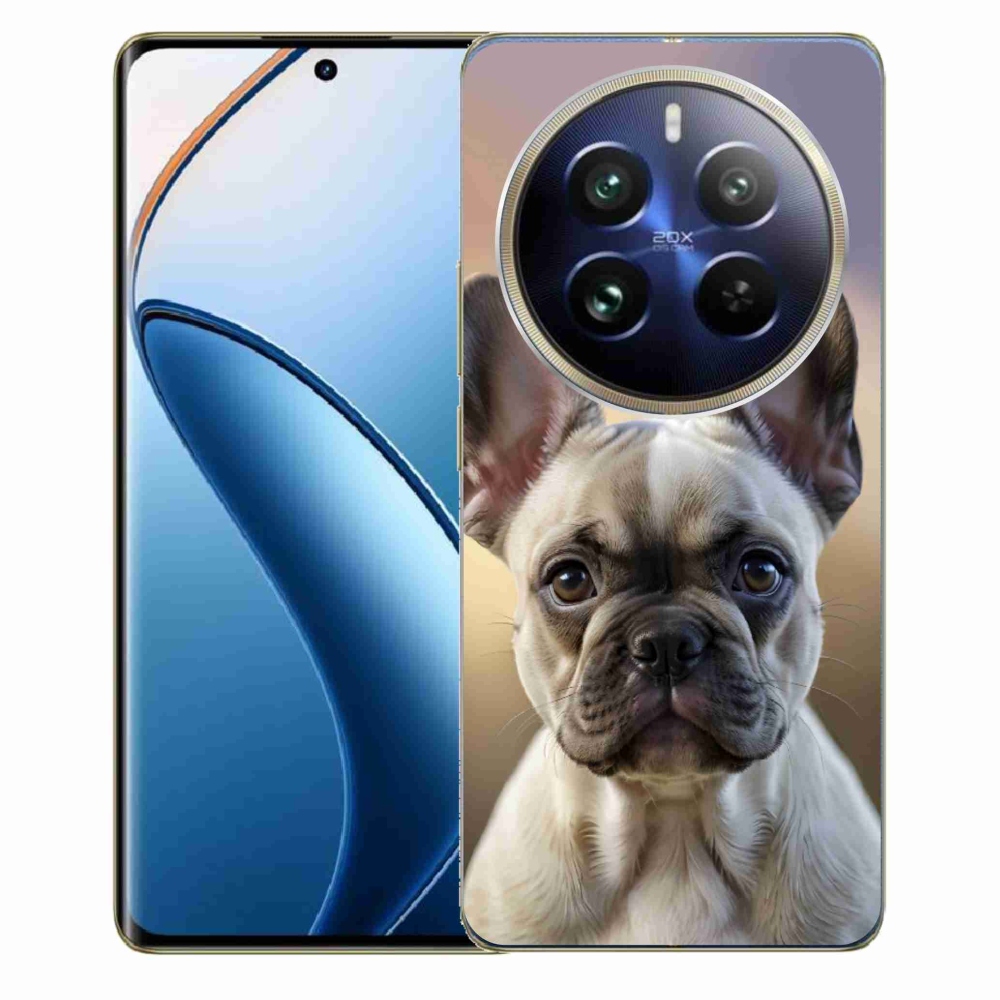 Gélový kryt mmCase na Realme 12 Pro 5G/12 Pro+ 5G - roztomilý francúzsky buldoček