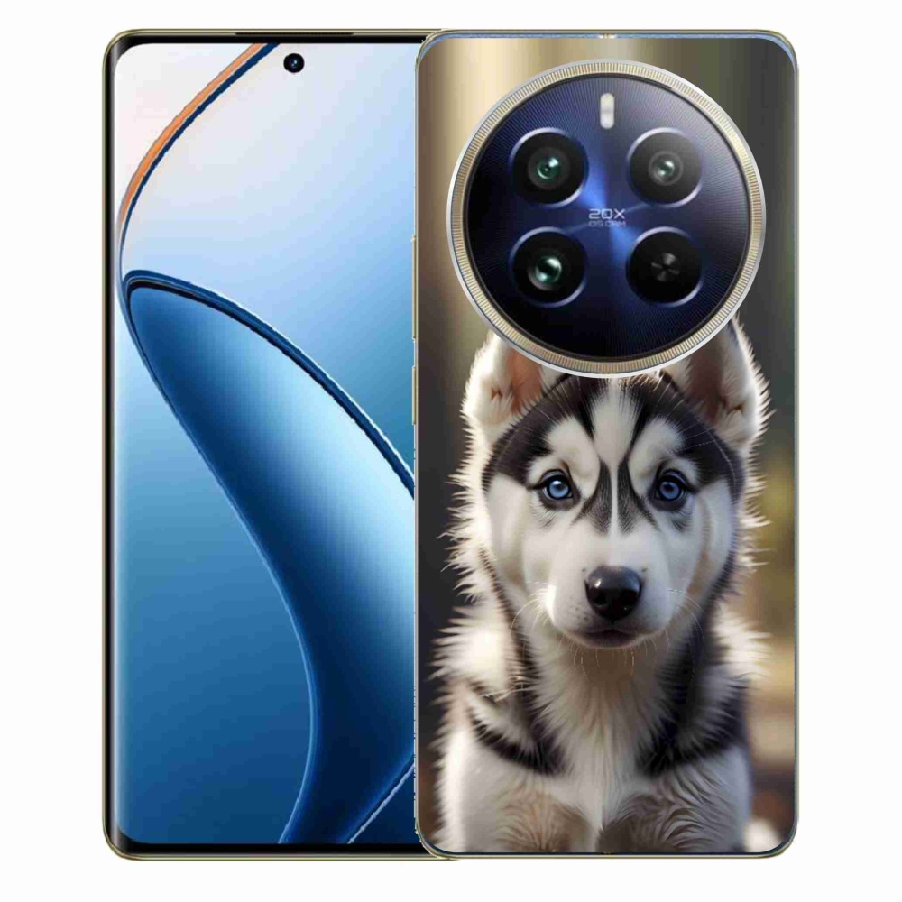 Gélový kryt mmCase na Realme 12 Pro 5G/12 Pro+ 5G - roztomilý sibírsky husky