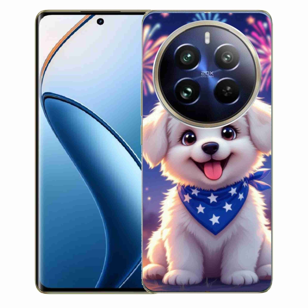 Gélový kryt mmCase na Realme 12 Pro 5G/12 Pro+ 5G - slávnostné šteňa