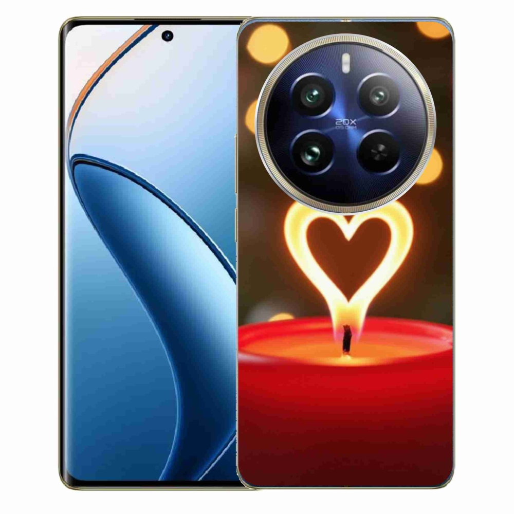 Gélový kryt mmCase na Realme 12 Pro 5G/12 Pro+ 5G - srdce z plameňa
