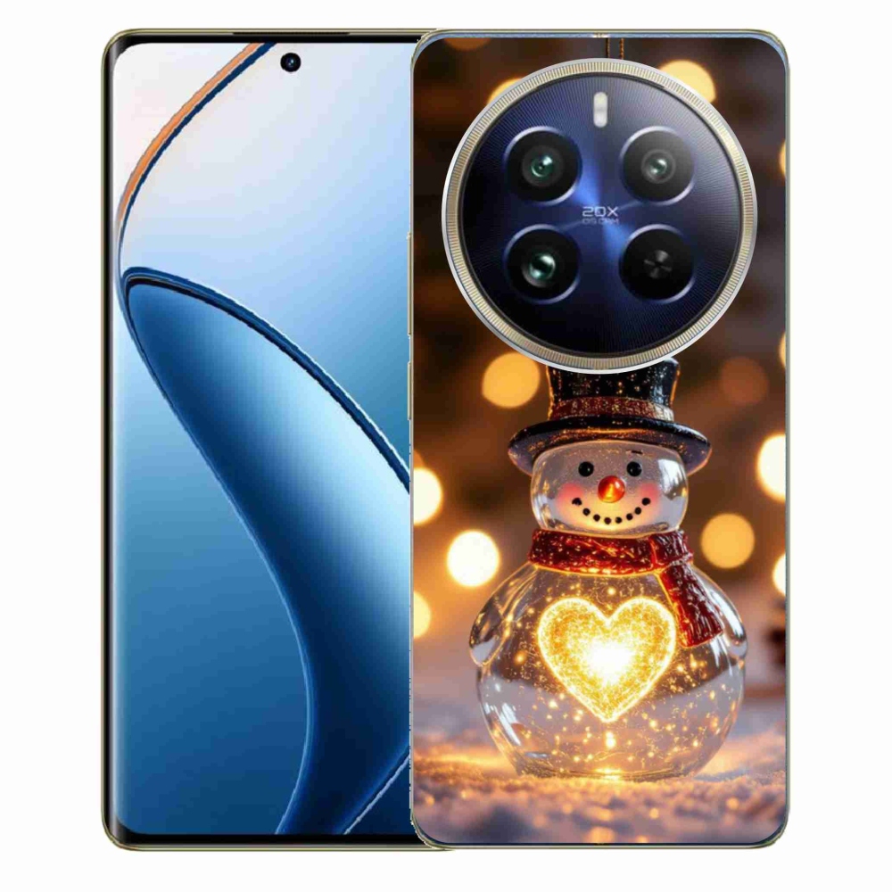 Gélový kryt mmCase na Realme 12 Pro 5G/12 Pro+ 5G - svietiaci vianočný snehuliak