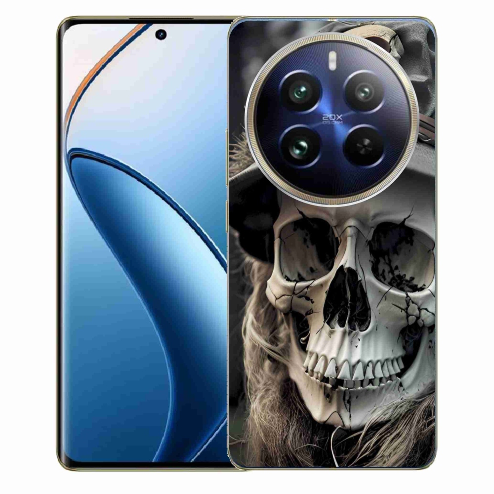 Gélový kryt mmCase na Realme 12 Pro 5G/12 Pro+ 5G - temná lebka