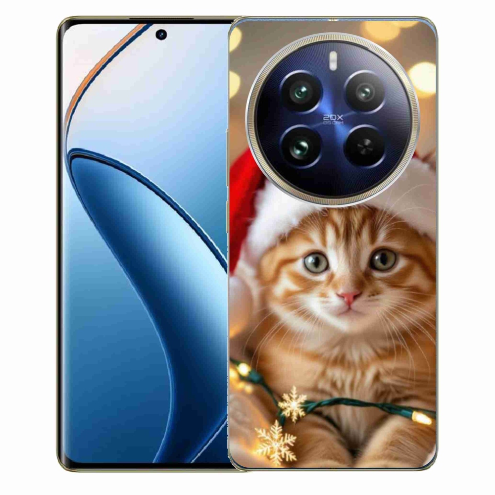 Gélový kryt mmCase na Realme 12 Pro 5G/12 Pro+ 5G - vianočné mačiatko