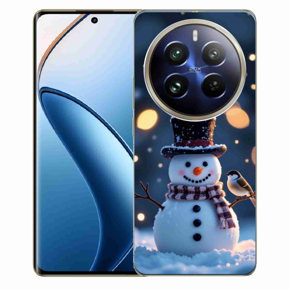 Gélový kryt mmCase na Realme 12 Pro 5G/12 Pro+ 5G - vianočný snehuliak