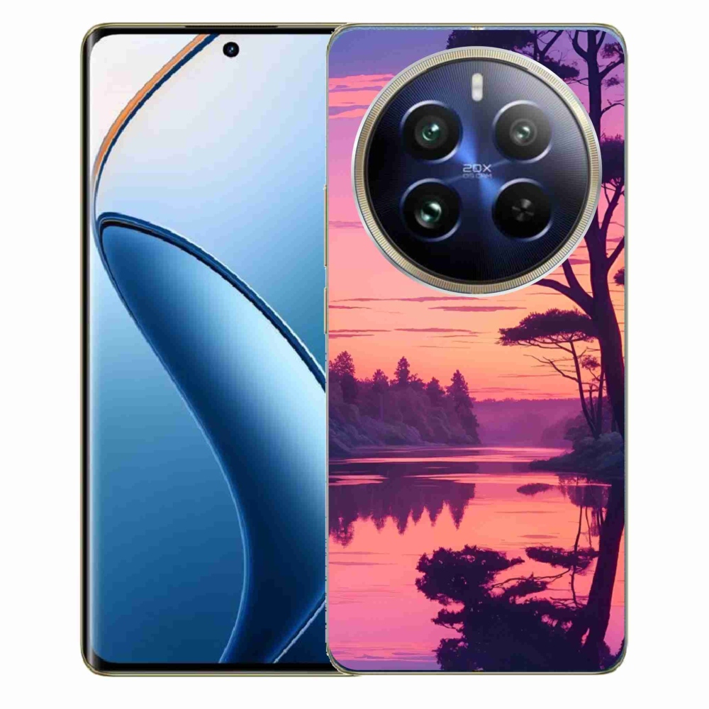 Gélový kryt mmCase na Realme 12 Pro 5G/12 Pro+ 5G - západ slnka nad jazerom