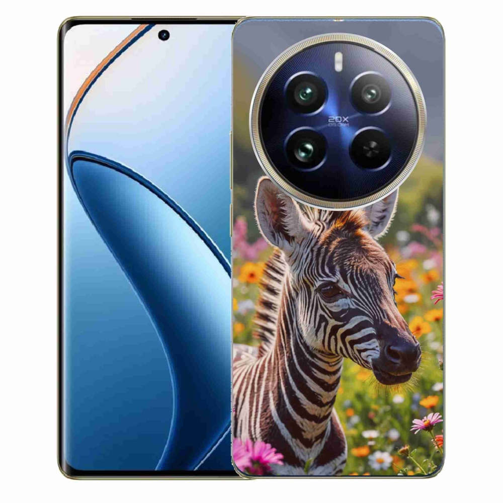 Gélový kryt mmCase na Realme 12 Pro 5G/12 Pro+ 5G - zebra na lúke