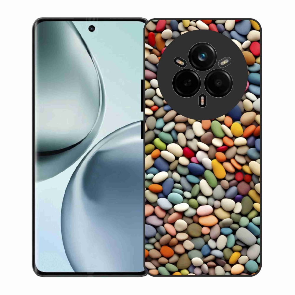 Gélový kryt mmCase na Realme 14 Pro 5G - farebné kamienky 2
