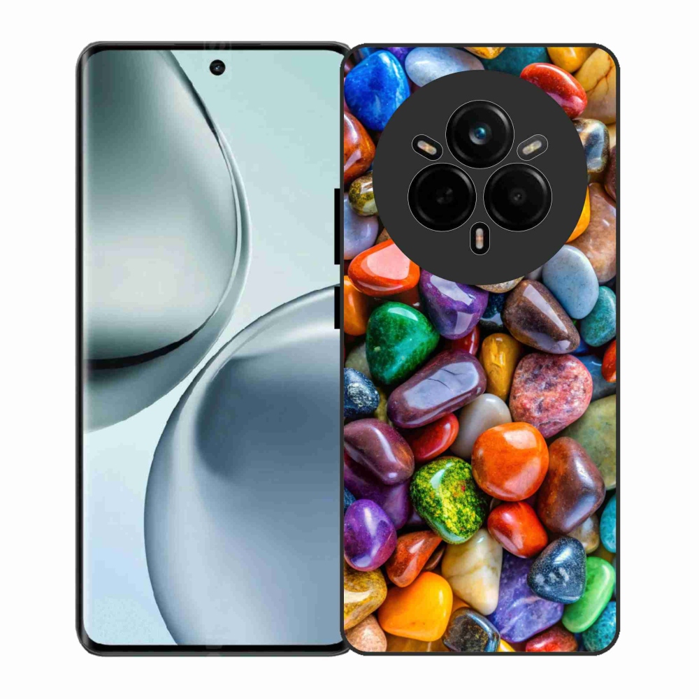 Gélový kryt mmCase na Realme 14 Pro 5G - farebné kamienky