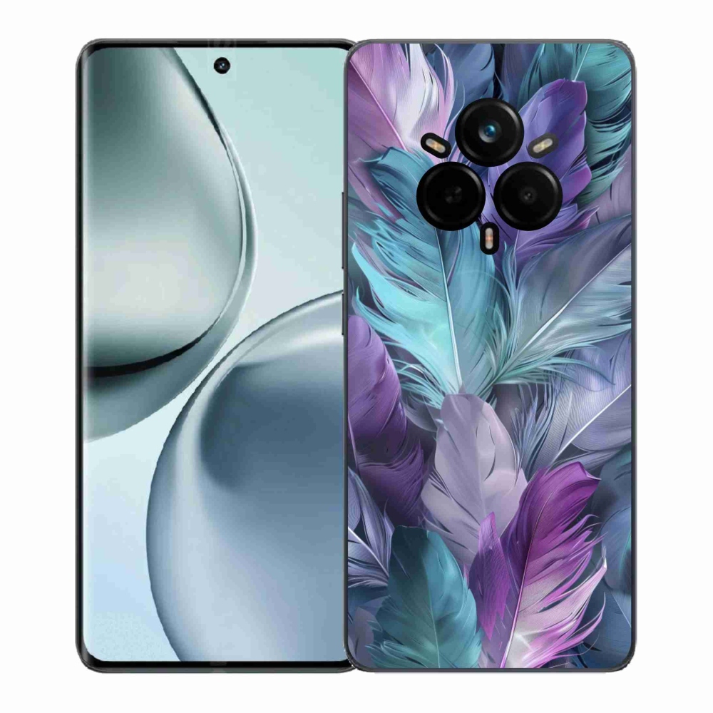 Gélový kryt mmCase na Realme 14 Pro 5G - farebné perie 2