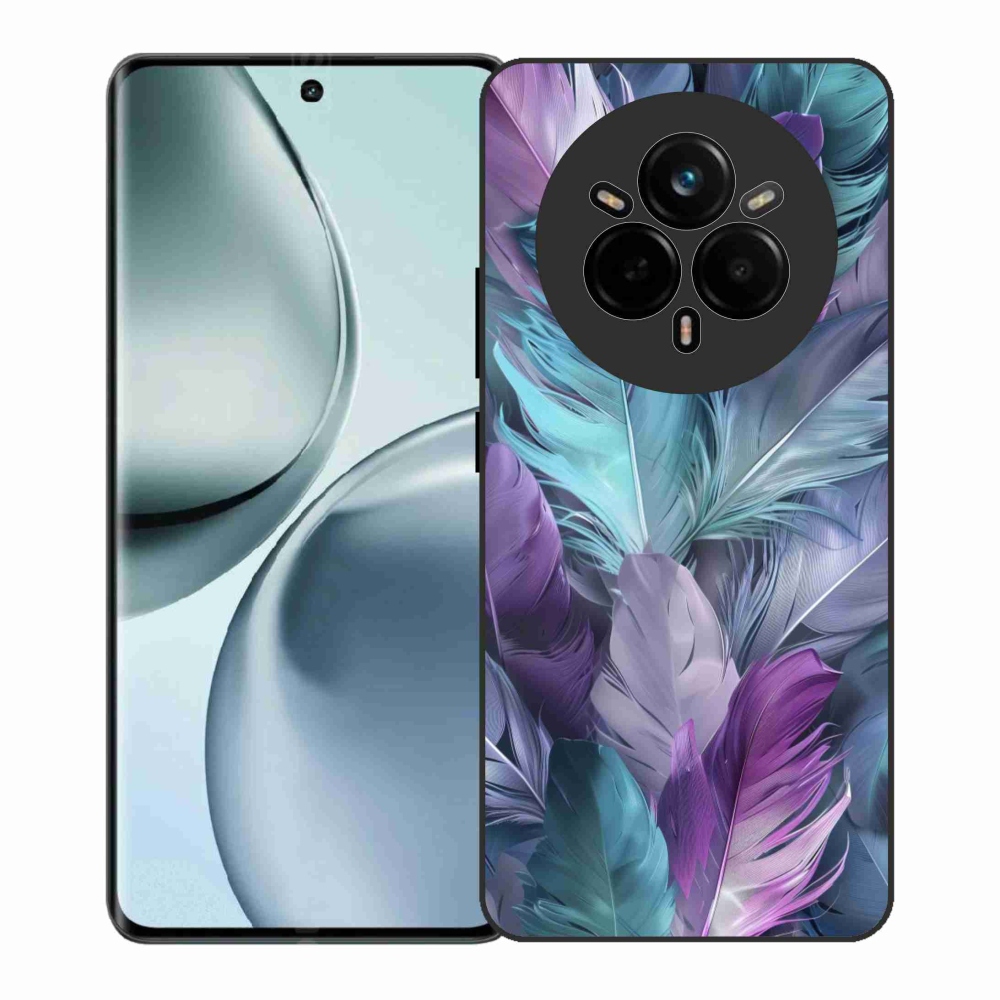 Gélový kryt mmCase na Realme 14 Pro+ 5G - farebné perie 2