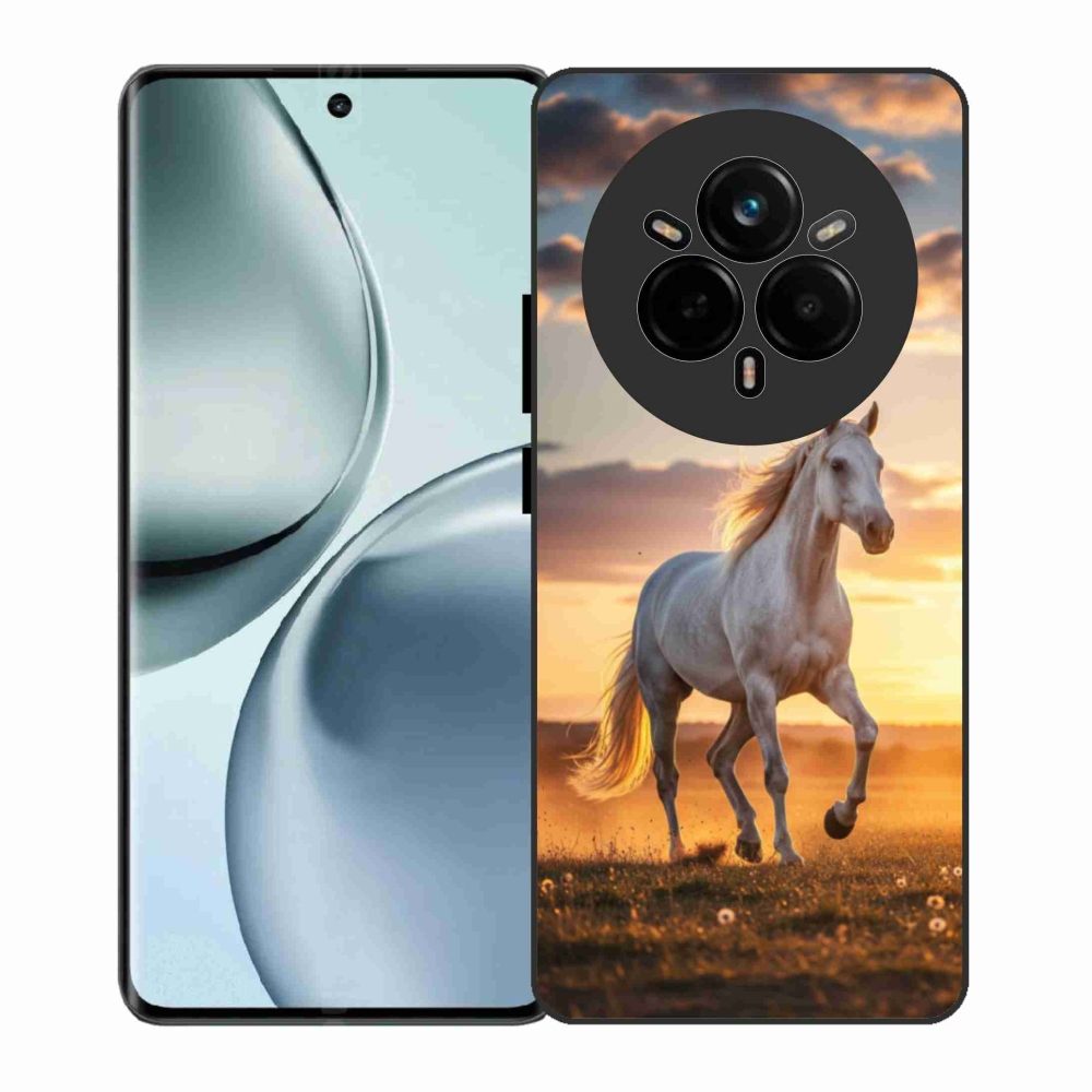 Gélový kryt mmCase na Realme 14 Pro 5G - bežiaci biely kôň 2