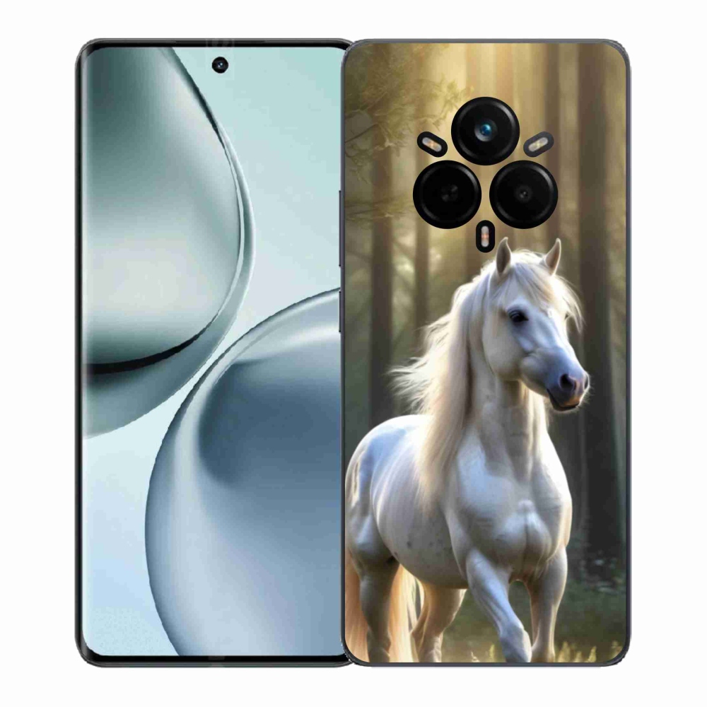 Gélový kryt mmCase na Realme 14 Pro 5G - biely kôň 3
