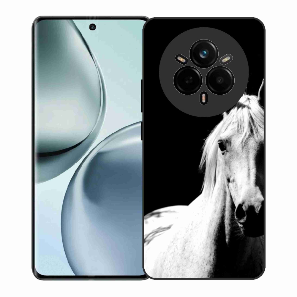 Gélový kryt mmCase na Realme 14 Pro+ 5G - biely kôň 5