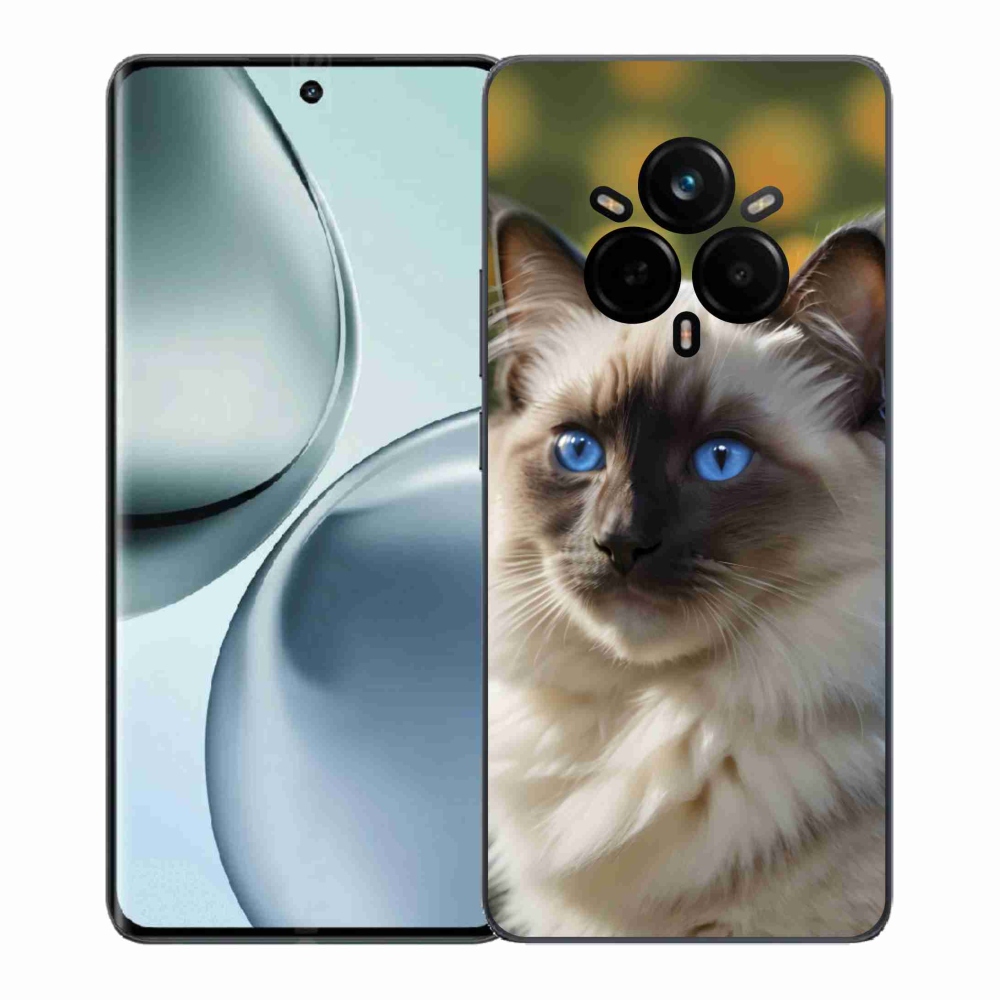 Gélový kryt mmCase na Realme 14 Pro+ 5G - biely ragdoll