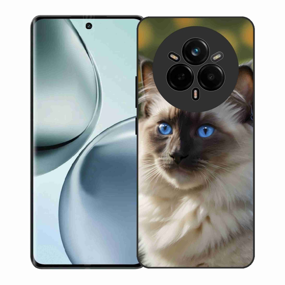 Gélový kryt mmCase na Realme 14 Pro+ 5G - biely ragdoll