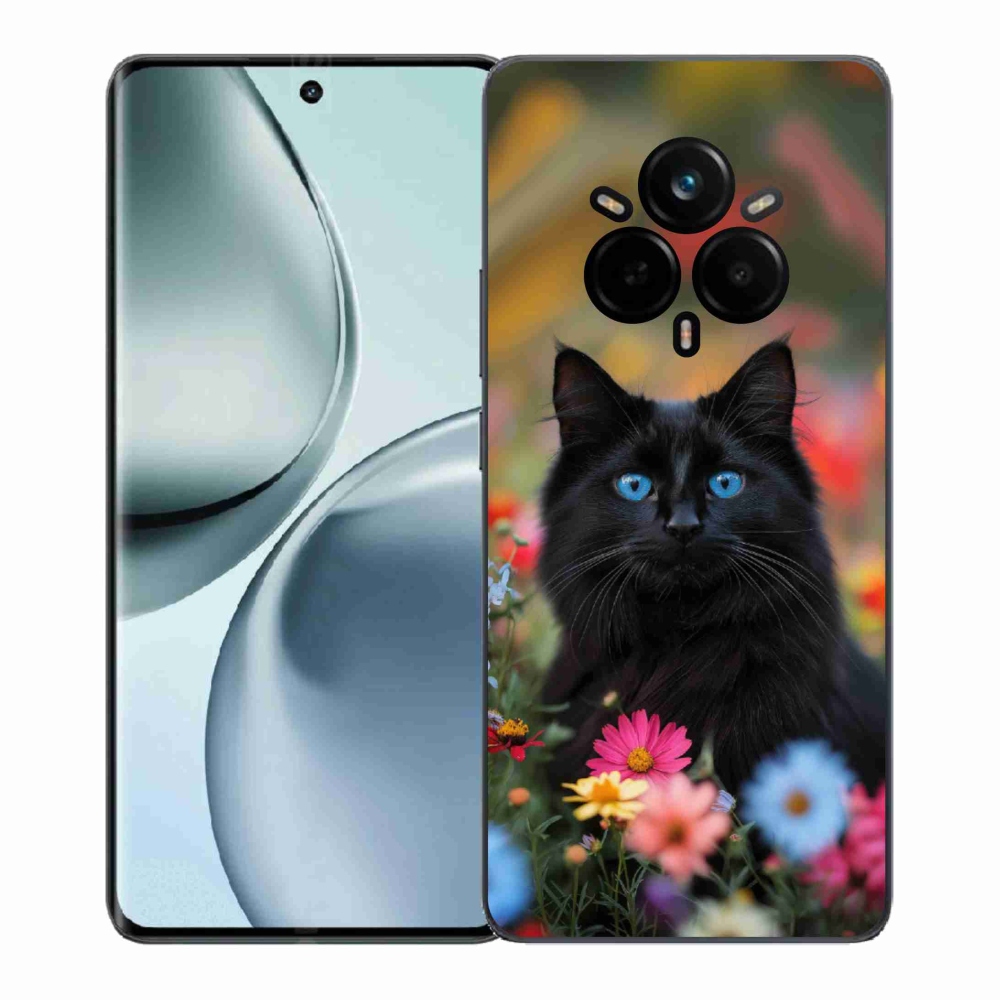 Gélový kryt mmCase na Realme 14 Pro 5G - čierne mačiatko 4
