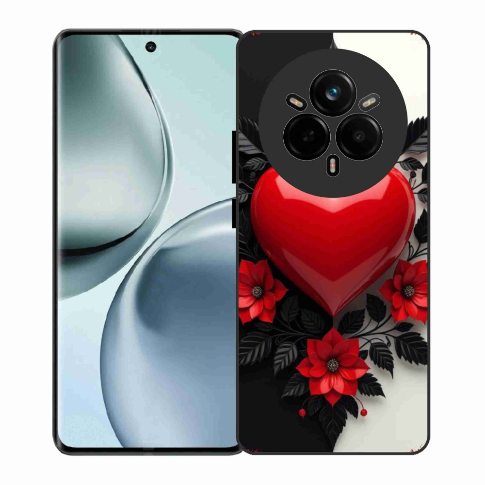 Gélový kryt mmCase na Realme 14 Pro 5G - červené srdce