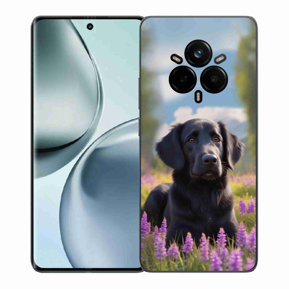 Gélový kryt mmCase na Realme 14 Pro+ 5G - elegantný čierny retriever