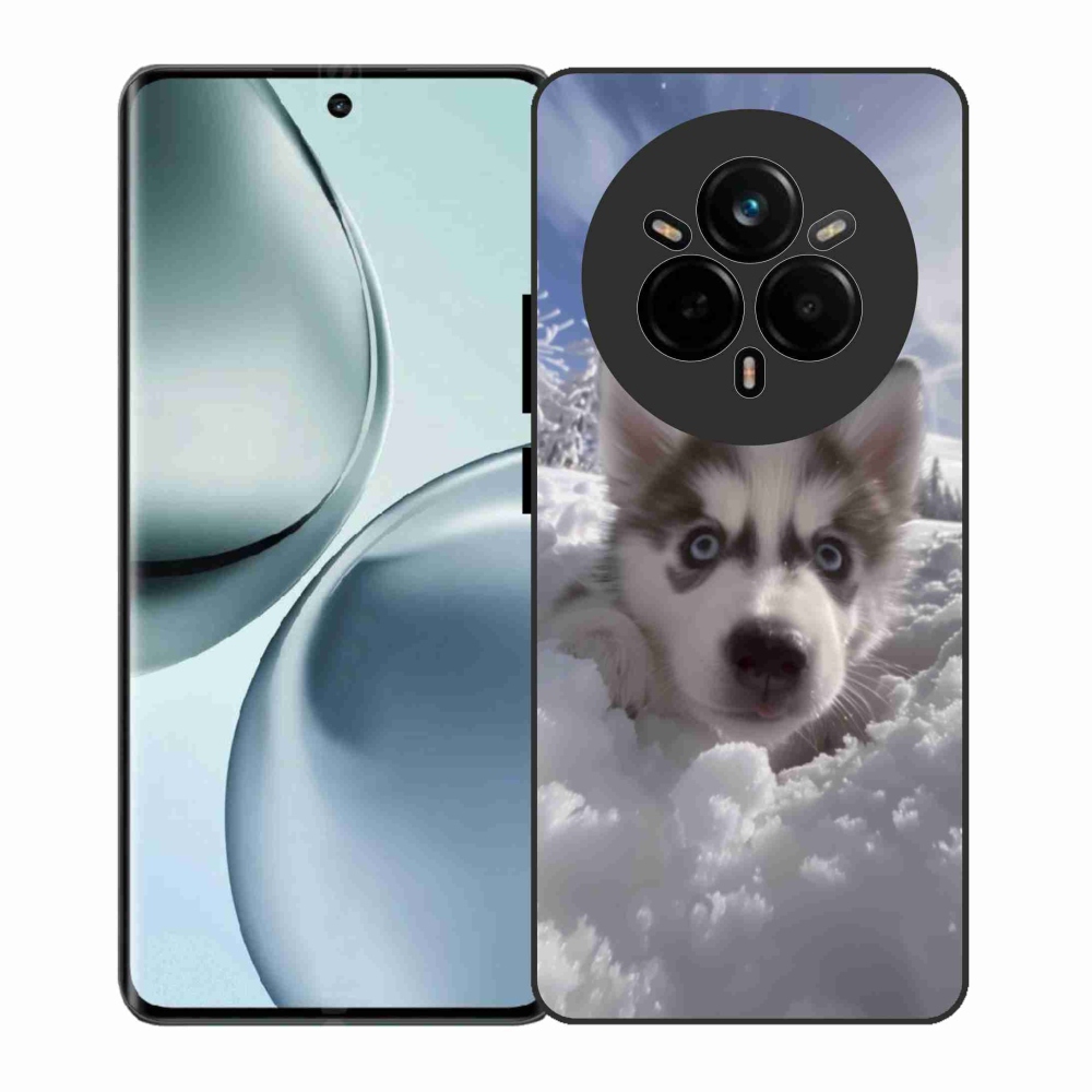 Gélový kryt mmCase na Realme 14 Pro 5G - husky v snehu