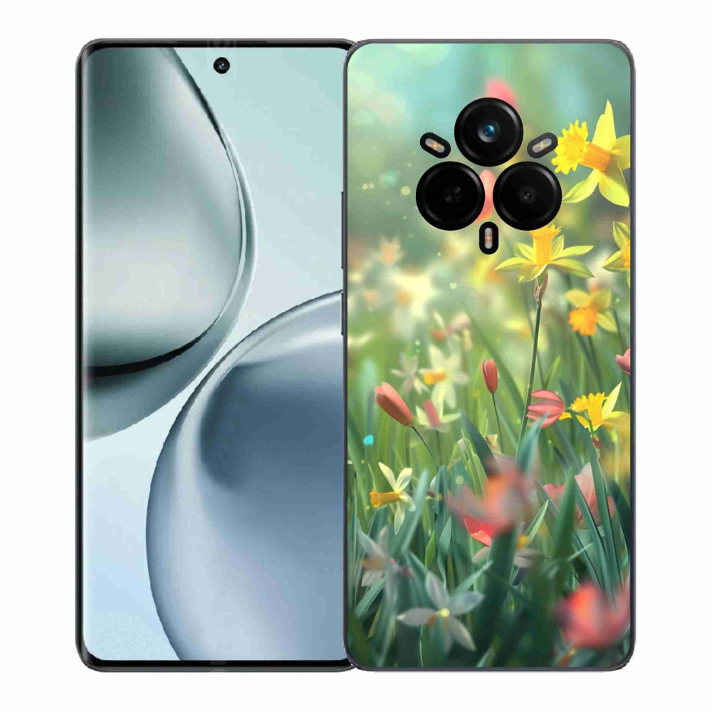 Gélový kryt mmCase na Realme 14 Pro+ 5G - jarné kvety