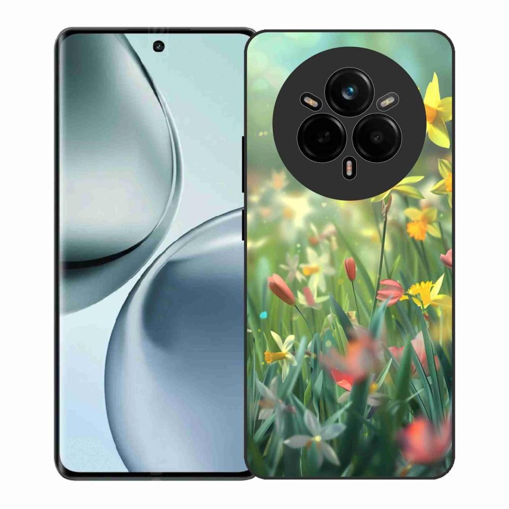 Gélový kryt mmCase na Realme 14 Pro+ 5G - jarné kvety