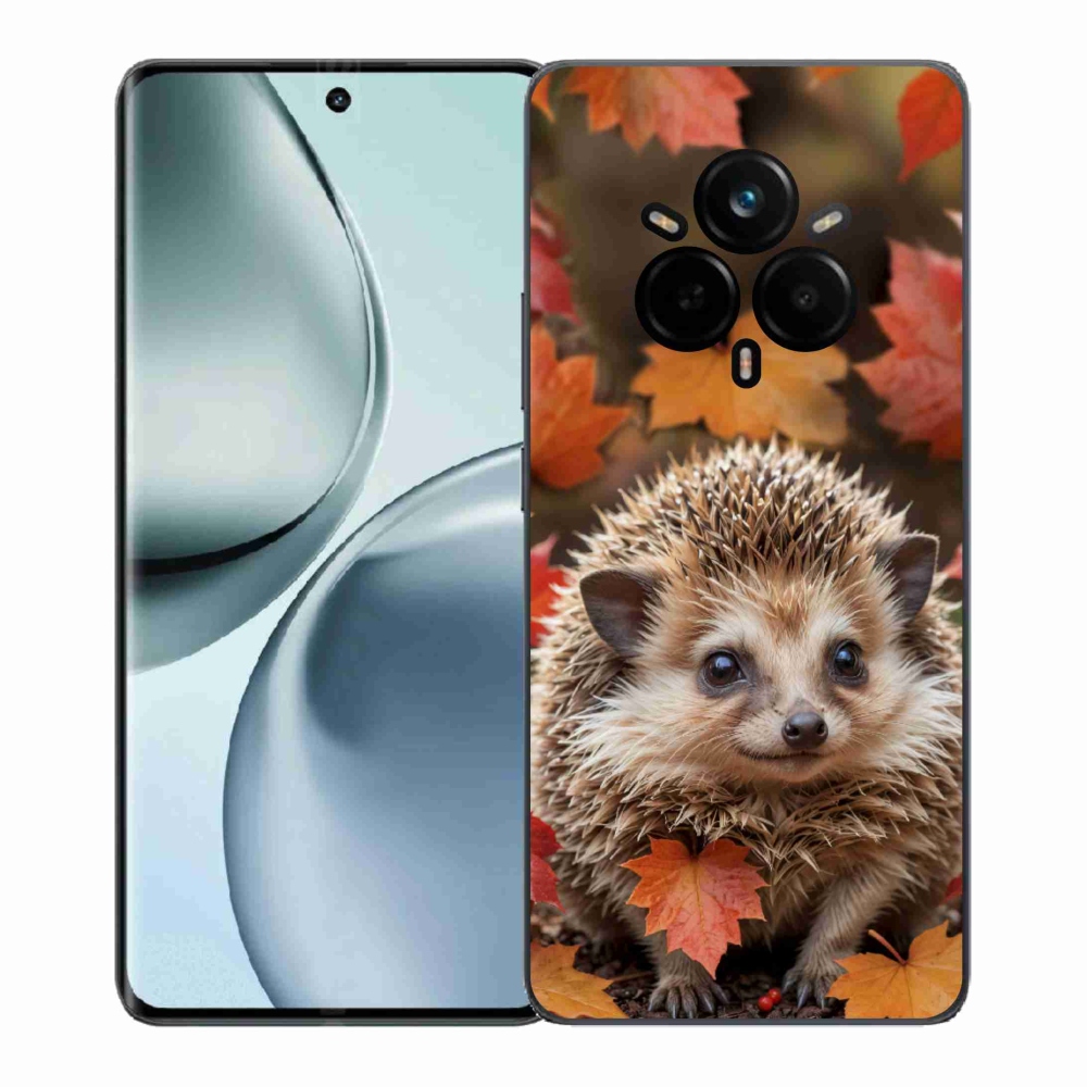 Gélový kryt mmCase na Realme 14 Pro 5G - ježko v lístí