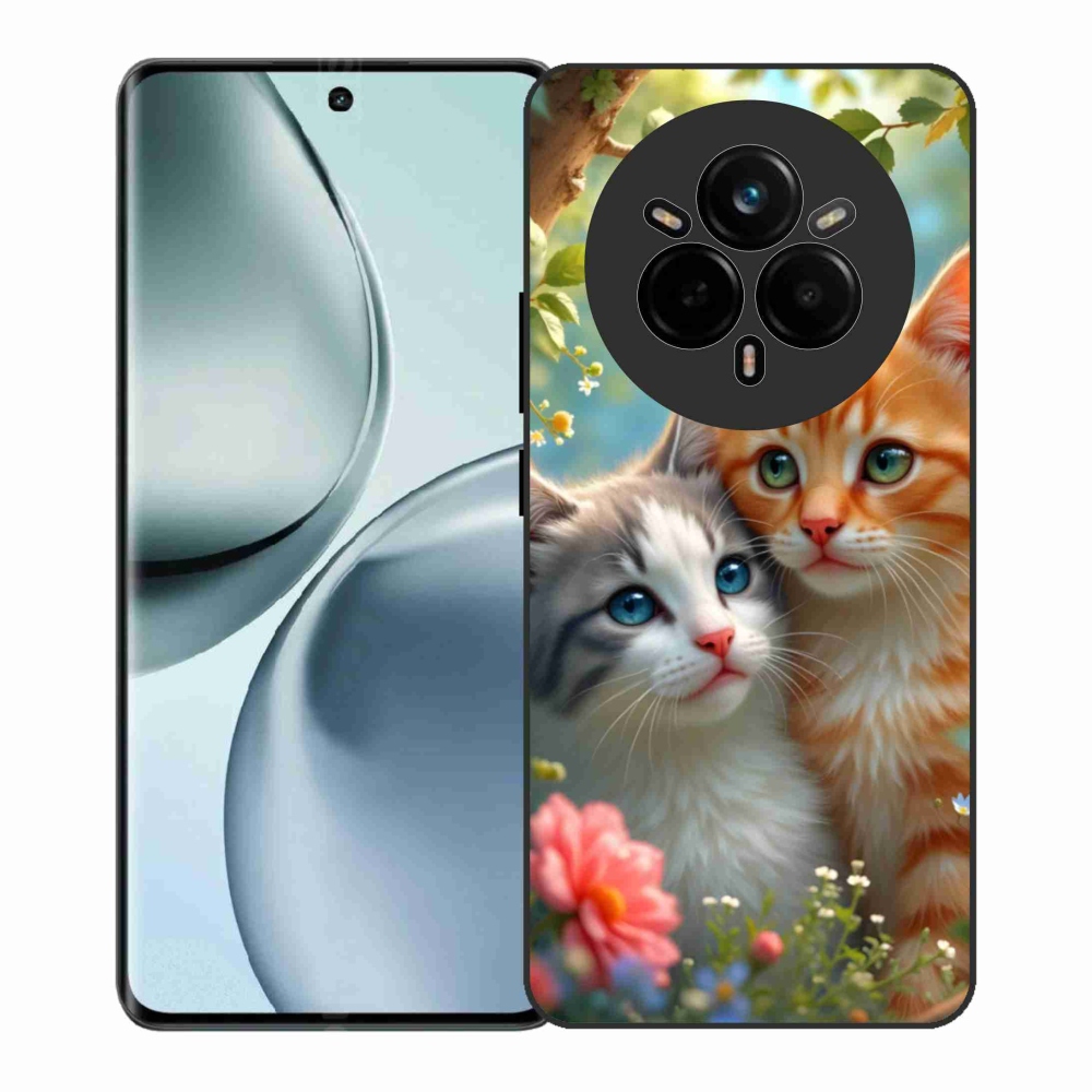 Gélový kryt mmCase na Realme 14 Pro+ 5G - mačacia láska 2