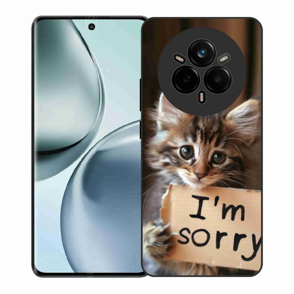 Gélový kryt mmCase na Realme 14 Pro+ 5G - mačacie ospravedlnenie