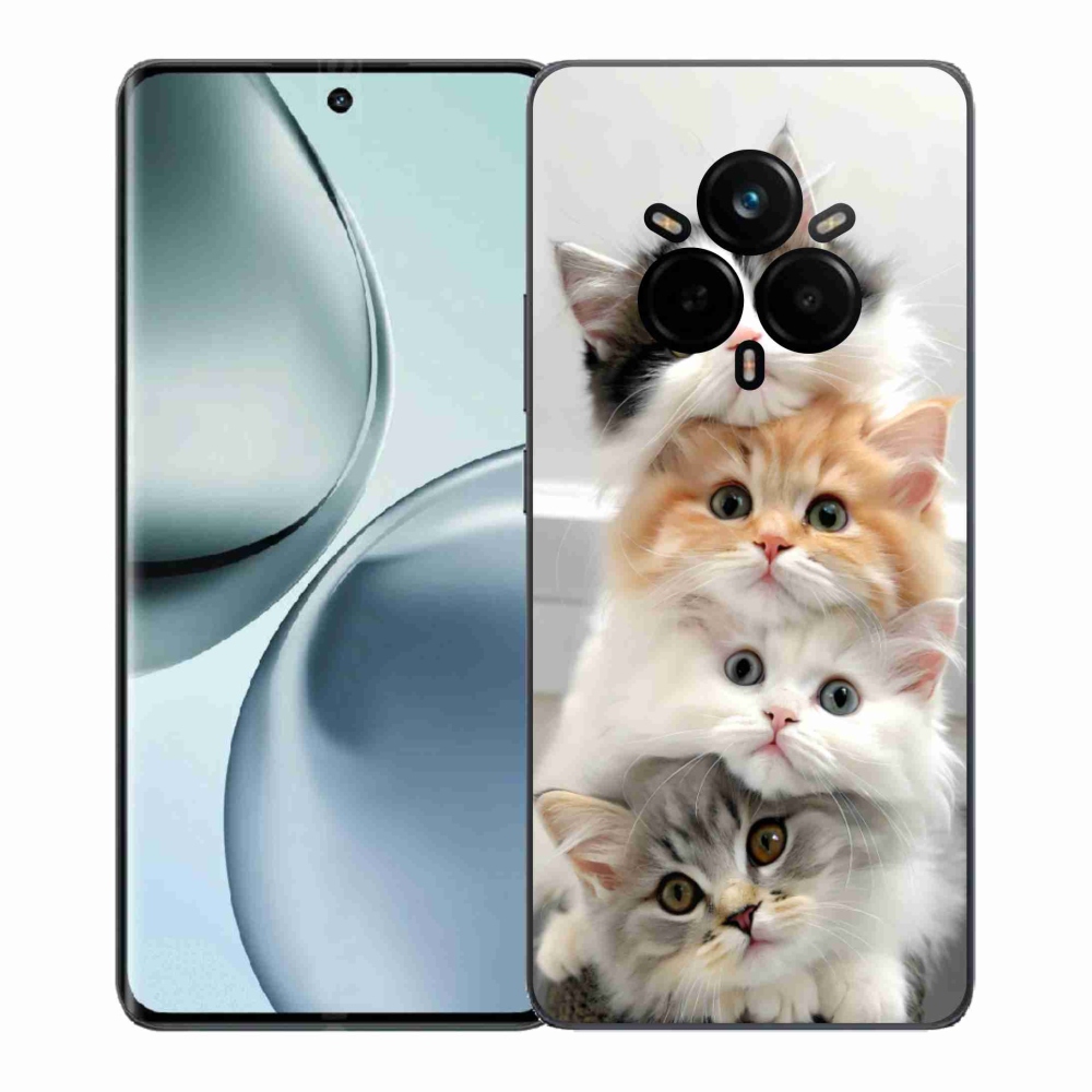 Gélový kryt mmCase na Realme 14 Pro+ 5G - mačacia partia