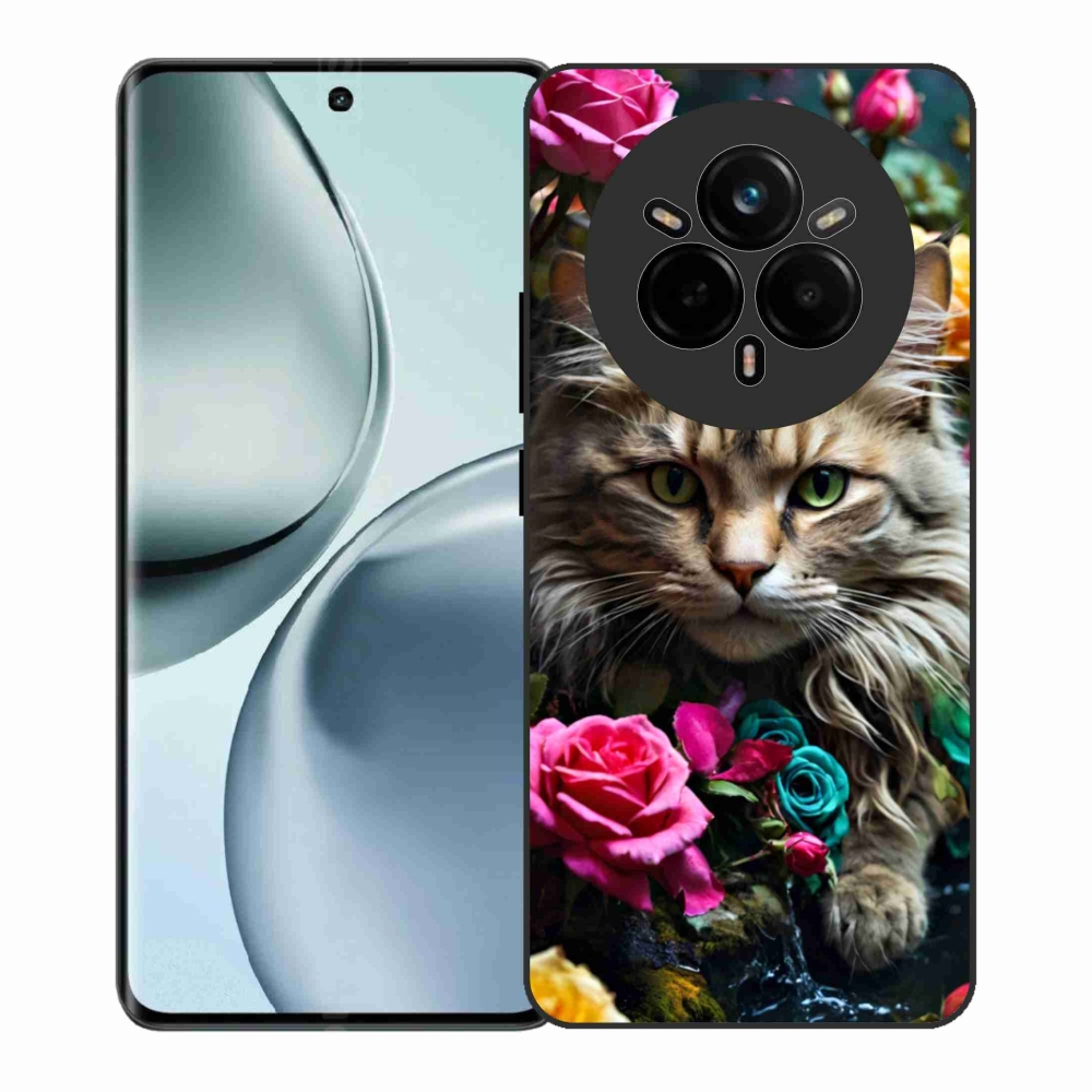 Gélový kryt mmCase na Realme 14 Pro+ 5G - mačacie pohľad 2