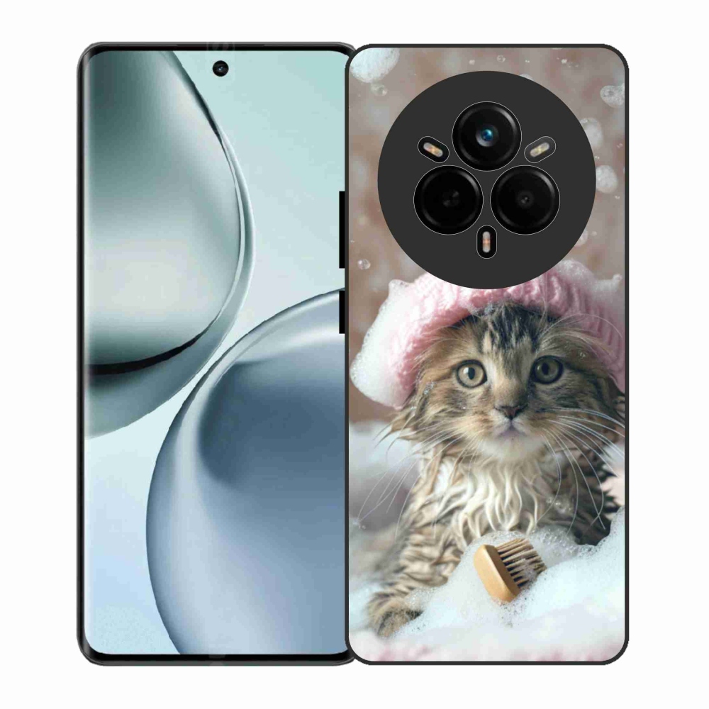 Gélový kryt mmCase na Realme 14 Pro 5G - mačiatko a kúpeľ