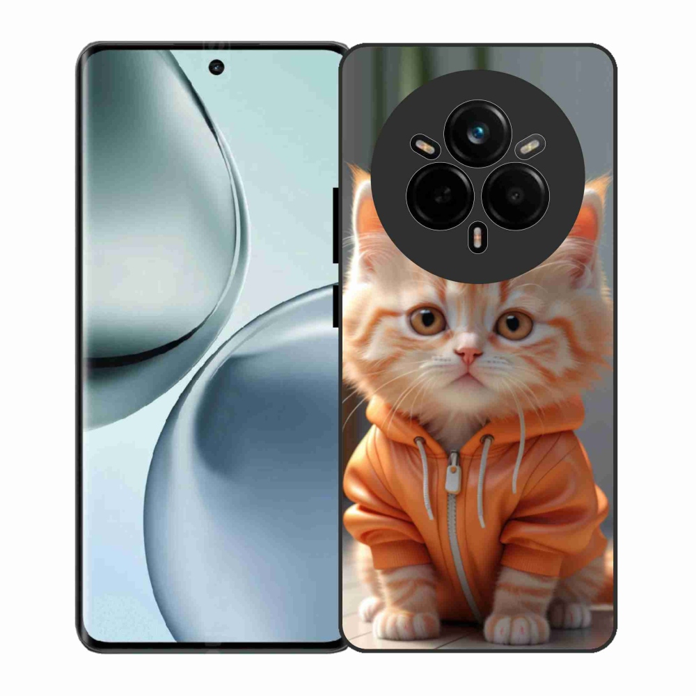 Gélový kryt mmCase na Realme 14 Pro 5G - mačiatko v mikine