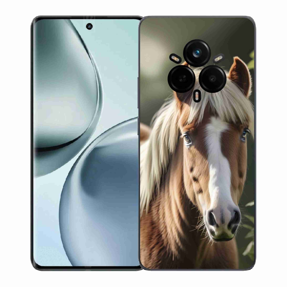 Gélový kryt mmCase na Realme 14 Pro+ 5G - kôň so svetlou hrivou