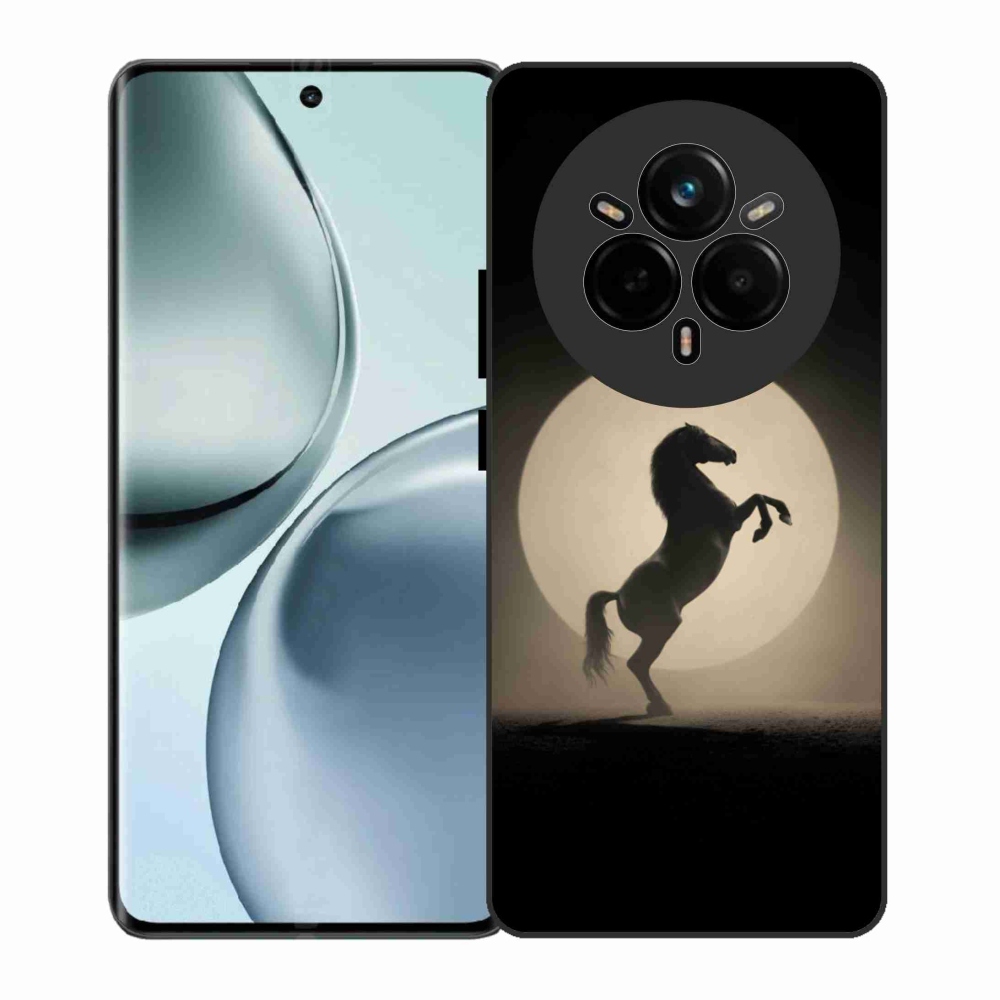 Gélový kryt mmCase na Realme 14 Pro 5G - kôň v siluete